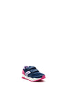 Geox Girls Pavel Sport Double Velcro Trainers, Navy