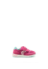 Geox Girls Mesh Velcro Straps Trainers, Fuchsia