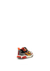Geox Boys Inek Velcro Light Up Trainers, Black Multi