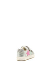 Geox Girls Kathe Star Metallic Trainers, Silver