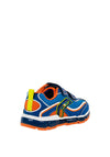 Geox Boys Leather & Mesh Velcro Strap Trainers, Blue