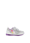 Geox LED Light up Girls Trainer, Silver