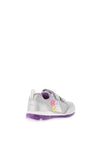 Geox LED Light up Girls Trainer, Silver