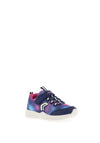 Geox Girls Torque Mesh Strap Trainers, Navy
