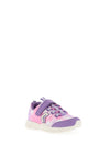 Geox Girls Torque Mesh Strap Trainers, Purple