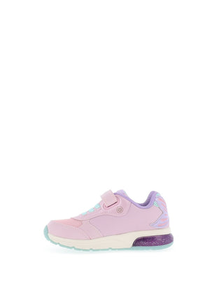 Geox Girls Princess Light up Graphics Trainers, Pink