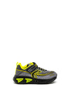 Geox Assister Trainers, Black Yellow