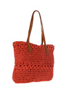 Zen Collection Medium Woven Tote Bag, Rust