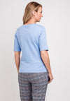 Gerry Weber Organic Cotton T-Shirt, Pale Blue