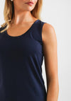 Gerry Weber Satin Trim Vest Top, Navy