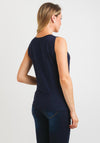 Gerry Weber Satin Trim Vest Top, Navy