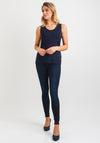 Gerry Weber Satin Trim Vest Top, Navy