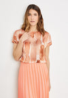 Gerry Weber Abstract T-Shirt, Peach Multi