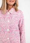 Gerry Weber Jacquard Embroidered Short Jacket, Pink