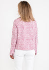 Gerry Weber Jacquard Embroidered Short Jacket, Pink