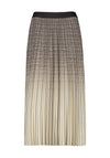 Gerry Weber Faded Check Pleat Skirt, Neutral