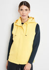 Gerry Weber Mix Material Short Hooded Gilet, Yellow