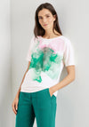 Gerry Weber Watercolour Print T-Shirt, White Multi