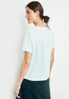 Gerry Weber Oversized Graphic Print T-Shirt, Mint Green