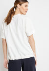 Gerry Weber Oversized Frame Graphic T-Shirt, White Multi