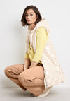 Gerry Weber Long Quilted Gilet, Pearl
