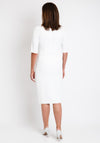 Giorgia Jo Floral Applique Wrap Dress, White