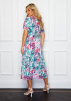 Girl in Mind Brittney Angel Sleeve Print Dress, Lilac Multi