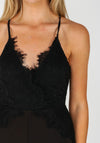 Girl in Mind Willow Lace Strappy Jumpsuit, Black