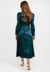 Girl in Mind Ashanti Leopard Print Midi Dress, Emerald