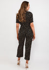 Girl in Mind Carter Ditsy Heart Jumpsuit, Black