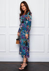 Girl in Mind Kara Sweetheart Midi Dress, Green Multi