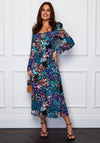 Girl in Mind Kara Sweetheart Midi Dress, Green Multi