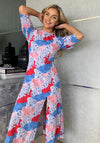 Girl in Mind Shayla Shirred Cuff Midi Dress, Multi