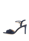 Glamour Ava Open Toe Heeled Sandals, Navy