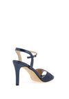 Glamour Ava Open Toe Heeled Sandals, Navy