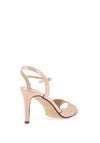 Glamour Ava Open Toe Heeled Sandals, Rose Gold