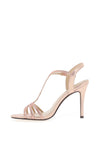 Glamour Alanis Open Toe Heeled Sandals, Rose Gold