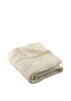 Galway Crystal Aran Knit Throw, Soft White