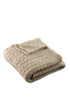 Galway Crystal Aran Knit Throw, Warm Grey