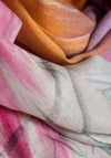 Galway Crystal Merino Wool Scarf, Pink & Orange