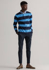 Gant Original Barstripe Heavy Rugger Polo, Pacific Blue