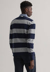 Gant Original Barstripe Heavy Rugger Polo, Grey Melange