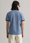 Gant Oxford Pique Polo Shirt, Powder Blue