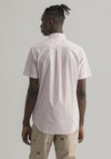 Gant Gingham Print Short Sleeve Shirt, California Pink