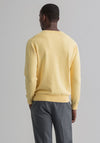 Gant Cotton C-Neck Sweater, Brimstone Yellow