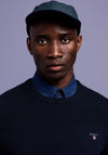 Gant Superfine Lambswool Crew Neck Sweater, Marine