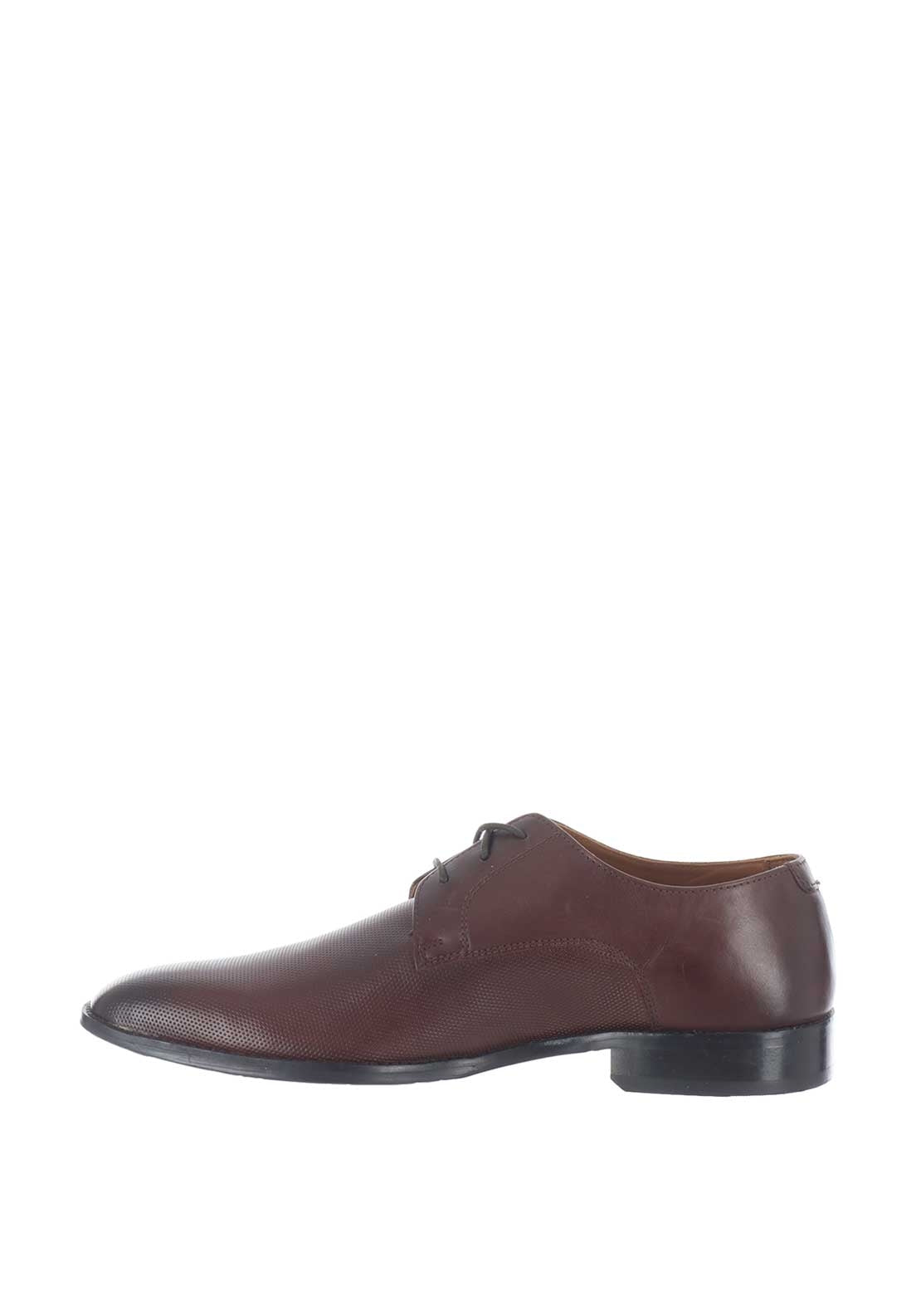 Gordon & Bros Leather Diamond Print Shoe, Brown