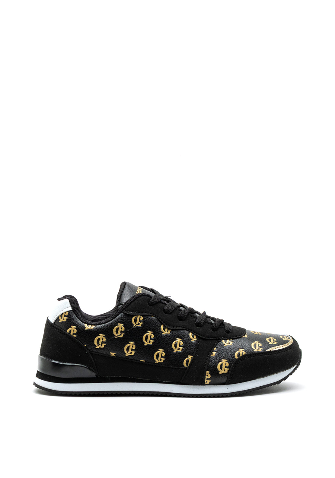 Gordon Jack Tribeca Branding Print Trainers, Black