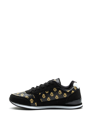 Gordon Jack Tribeca Branding Print Trainers, Black