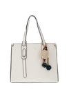 Zen Collection Medium Charm Tote Bag, White